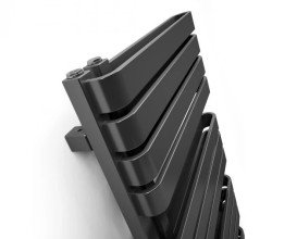 Сушка для рушників водяна Terma Warp S 111х50 см GD Ral 9005 mat чорний матовий WGWAS111050K9M5GD