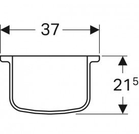 Полупьедестал для раковини Geberit Bambini фарфор білий 296500000
