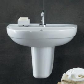 Полупьедестал для раковины Geberit Selnova фарфор белый 500.329.01.1