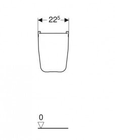 Полупьедестал для раковини Geberit Smyle фарфор білий 500.576.01.1