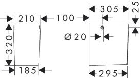 Напівп'єдестал для раковини Hansgrohe Xanuia Q кераміка білий 60175450