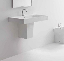 Полупьедестал для раковини Kerasan Cento керамічний білий 357501