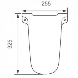 Полупьедестал для раковины Kolo Status керамика белый 2371000UA