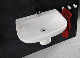 Полупьедестал для раковины подвесной ArtCeram Ten белый глянцевый TEC004 01;00