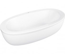 Ванна акриловая овальная PoolSpa коллекция Aura 190х100 с ножками белый PWR7810ZN000000