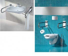 Поручень Kolo Lehnen Funktion нерухомий 70 см матова поверхня L1054404