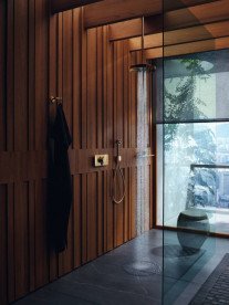 Стельове приєднання Hansgrohe Axor One 300 мм для верхнього душу Ø280 2jet поліроване золото 48496990