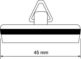 Пробка для кухонної мийки McAlpine d45 мм з отвором для ланцюжка хром CP2