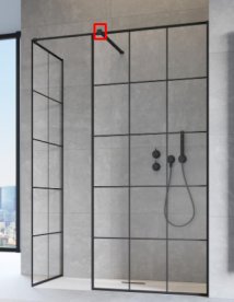 Проміжний кронштейн для душових кабін Radaway Modo New Black III чорний 389000-54