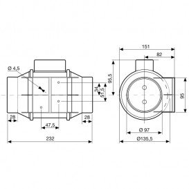 Промисловий вентилятор Soler&Palau TD-160/100 N Silent канальний малошумний 5211318000