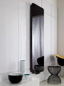 Радиатор декоративный Instal Projekt Indivi 48,6х200,6 см с панелью чёрное зеркало IND-50/200E31L05