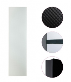 Радіатор декоративний Instal Projekt Indivi X 65,6х180,6 см з панеллю стьобана чорне скло INDX-70 / 180E31L16