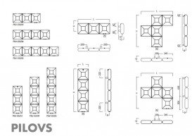 Радіатор декоративний Instal Projekt Pilovs V 26х132 см сталь палітра IP на вибір PILV-30 / 05C