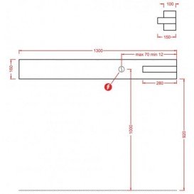 Радиатор-полка электрический Artceram Surf белый глянцевый OSC006 01;00