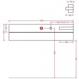 Радиатор-полка электрический Artceram Surf белый глянцевый OSC007 01;00