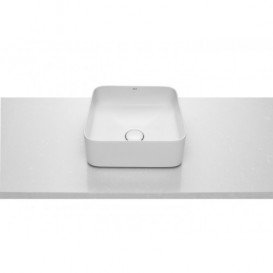 Раковина-чаша для ванної Roca Inspira Square 37х37 см з керамічної декоративною кришкою донного клапана A327532000