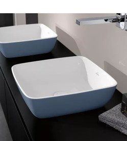 Раковина для ванной Villeroy & Boch Artis 41х41 см без перелива TitanCeram ocean 417841BCW2
