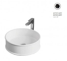 Раковина для ванной ArtCeram Atelier Ø 44 см керамика portoro gold ATL001 48;00