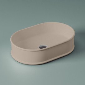 Раковина для ванной ArtCeram Atelier 60х40 см керамика бежевый ATL002 41;00