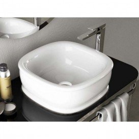 Раковина для ванной ArtCeram Azuley накладная 45х45 см белый матовый AZL001 05;00