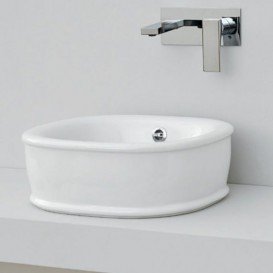 Раковина для ванной ArtCeram Azuley накладная 45х45 см белый матовый AZL001 05;00