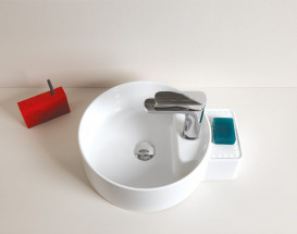 Раковина для ванної кімнати ArtCeram Cartesio 44х36 см з отвором під змішувач кераміка білий матовий CAL004 05;00