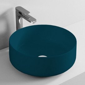 Раковина для ванной ArtCeram Cognac Ø35 см керамика сине-зеленый COL004 42;00