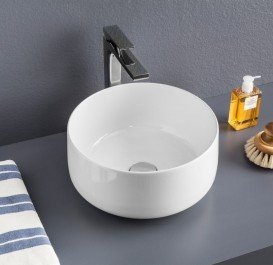 Раковина для ванної ArtCeram Cognac Ø35 см білий глянсовий COL004 01; 00