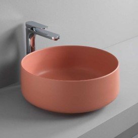 Раковина для ванной ArtCeram Cognac Ø35 см красный коралл COL004 14;00