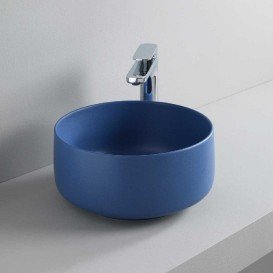 Раковина для ванной ArtCeram Cognac Ø35 см санфарфор синий COL004 16;00