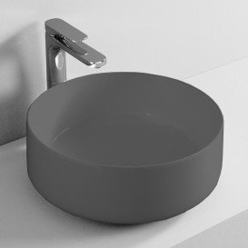 Раковина для ванной ArtCeram Cognac Ø42 см керамика серо-синий COL001 37;00