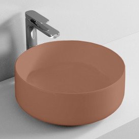 Раковина для ванної кімнати ArtCeram Cognac Ø42 см кераміка світло-коричневий COL001 40;00