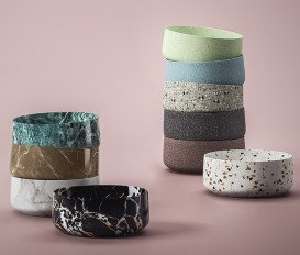 Раковина для ванної ArtCeram Cognac Ø42 см кераміка terrazo chiaro COL001 89;00