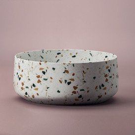 Раковина для ванної ArtCeram Cognac Ø42 см кераміка terrazo chiaro COL001 89;00