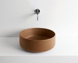 Раковина для ванної ArtCeram Cognac Ø 42 см коричневий (Ombra Bruciata) COL001 19; 00