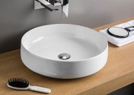 Раковина для ванной ArtCeram Cognac Ø 48 см белый глянцевый COL002 01;00