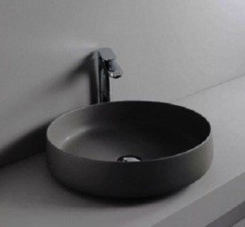 Раковина для ванной ArtCeram Cognac Ø 48 см чёрный матовый COL002 17;00