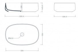 Раковина для ванной ArtCeram Cognac 55х35 см керамика светло-зеленый COL003 35;00