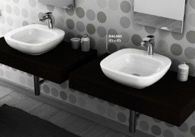 Раковина для ванної ArtCeram Dial 45х45 см білий глянсовий DAL002 01; 00