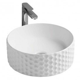 Раковина для ванной ArtCeram Esagono Ø40 см белый матовый OSL013 05;00