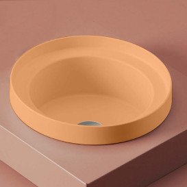Раковина для ванной ArtCeram Fuori Scala Ø 40 см керамика оранжевый TFL032 13;00