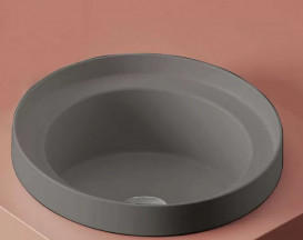 Раковина для ванной ArtCeram Fuori Scala Ø 40 см керамика серый (grey olive) TFL032 15;00