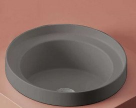 Раковина для ванной ArtCeram Fuori Scala Ø 40 см керамика серый (grey olive) TFL032 15;00