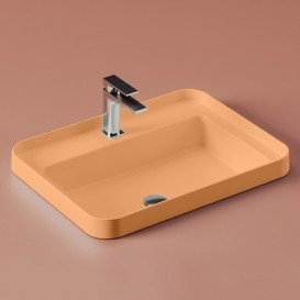 Раковина для ванной ArtCeram Fuori Scala 60,5х45,5 см керамика оранжевый TFL034 13;00