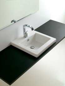 Раковина для ванной ArtCeram Gap 59,5х51 см белый глянцевый GPL006 01;00