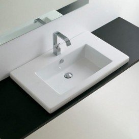 Раковина для ванной ArtCeram Gap 86х51 см белый глянцевый GPL003 01;00