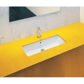 Раковина для ванной ArtCeram Gea 90х33 см белый глянцевый GEL002 01;00