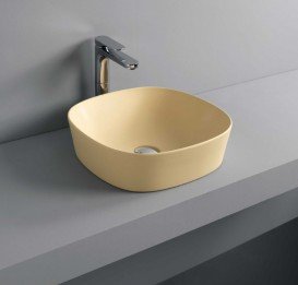 Раковина для ванної ArtCeram Ghost 42х42 см санфарфор жовтий GHL001 12; 00