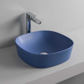 Раковина для ванной ArtCeram Ghost 42х42 см санфарфор синий GHL001 16;00