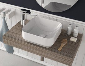 Раковина для ванной ArtCeram Gio Evolution 40х40 см белый матовый GIL004 05;00